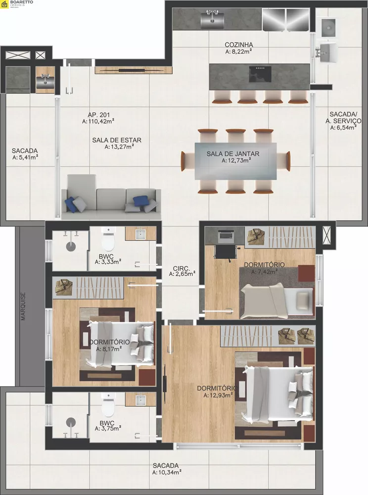 Apartamento, 3 quartos, 90 m² - Foto 5