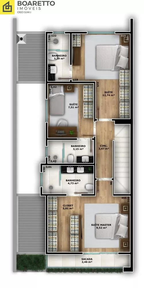 Casa, 3 quartos, 148 m² - Foto 7