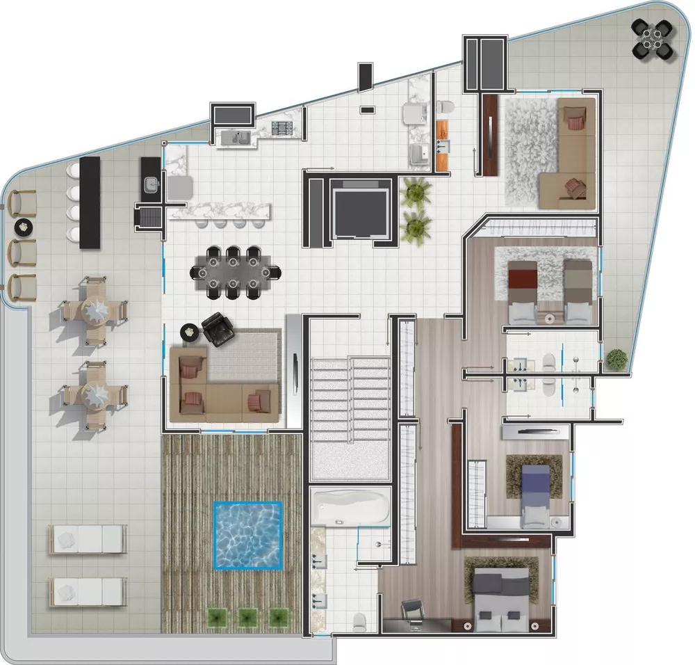 Cobertura, 4 quartos, 284 m² - Foto 15