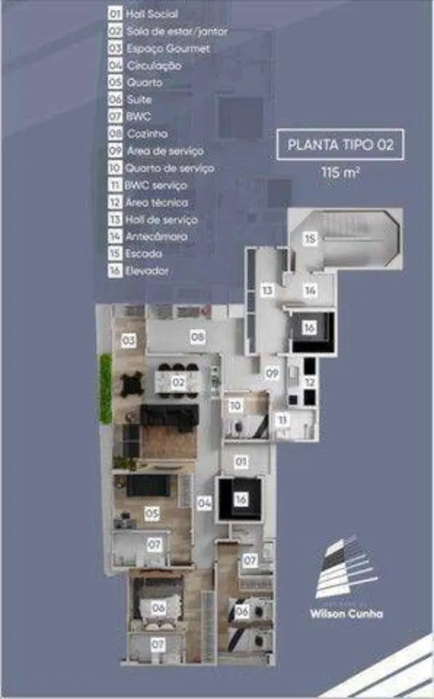 Apartamento, 3 quartos, 95 m² - Foto 1