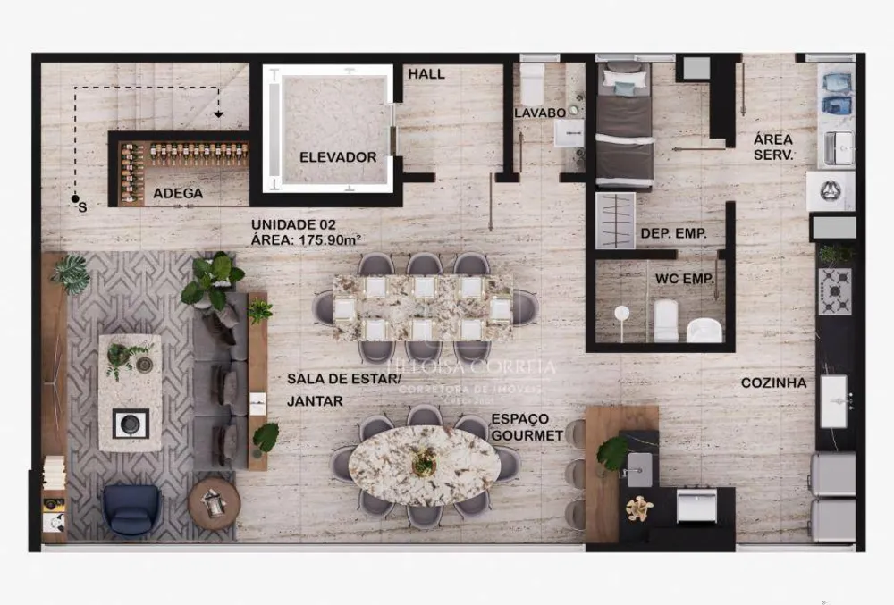 Apartamento, 3 quartos, 175 m² - Foto 3