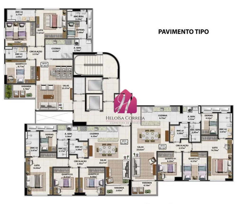 Apartamento, 3 quartos, 98 m² - Foto 1
