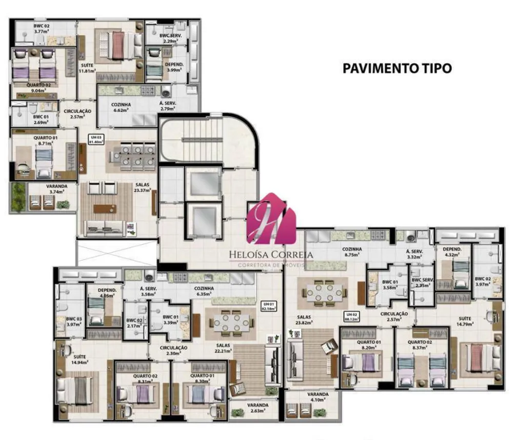 Apartamento, 3 quartos, 97 m² - Foto 1