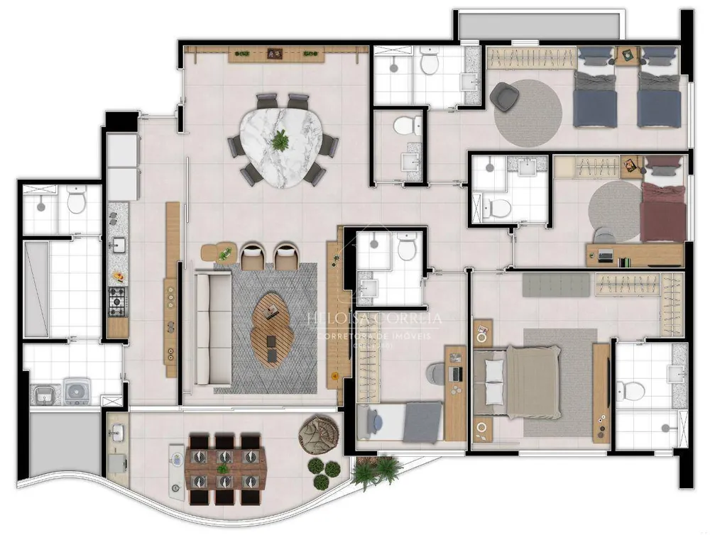 Apartamento, 4 quartos, 150 m² - Foto 1