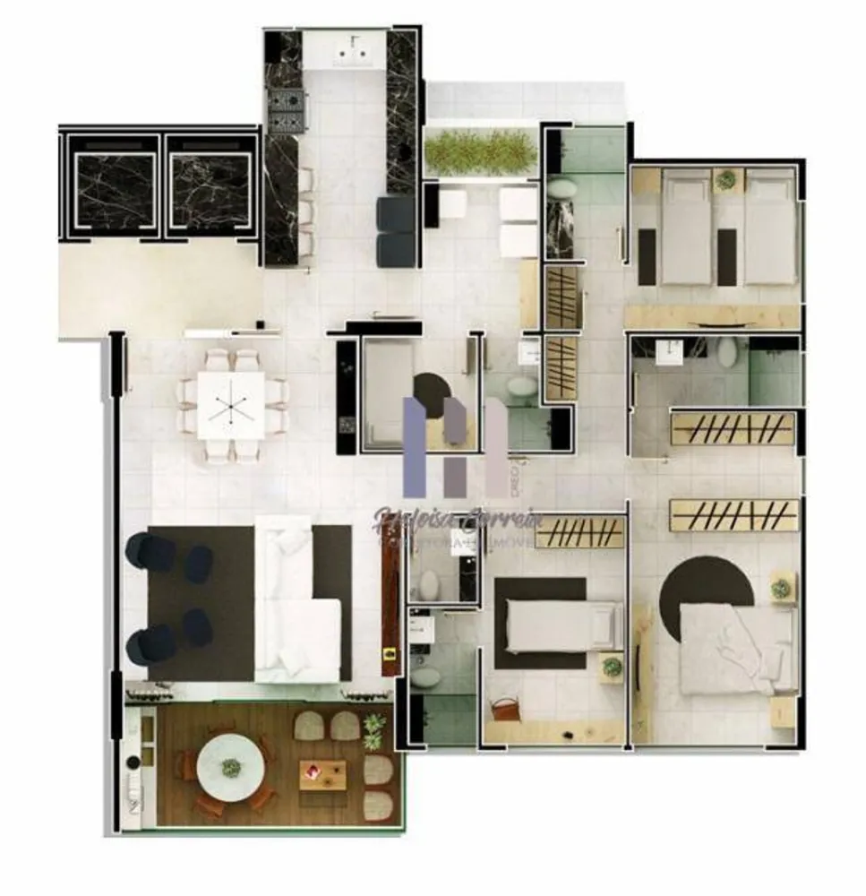 Apartamento, 3 quartos, 142 m² - Foto 1