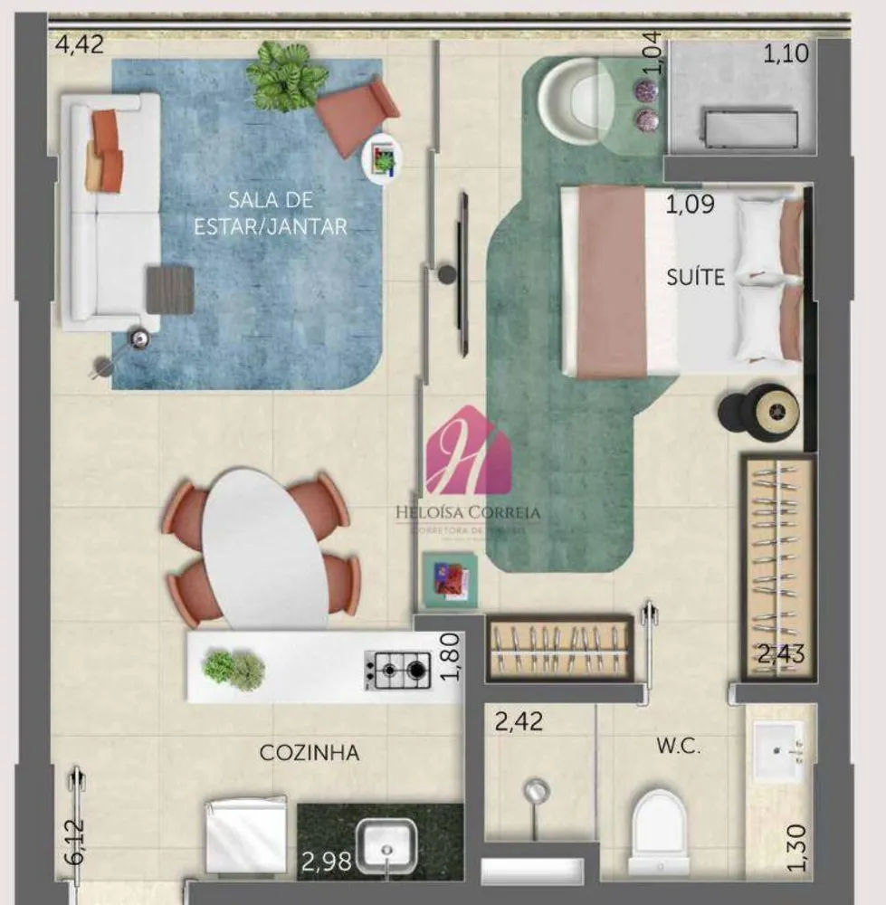 Apartamento, 1 quarto, 40 m² - Foto 3