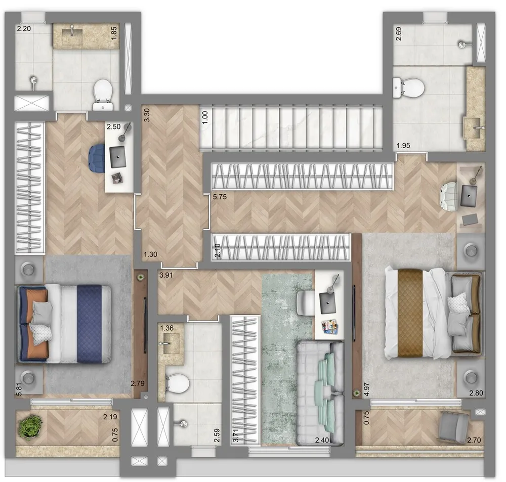 Apartamento, 3 quartos, 186 m² - Foto 14