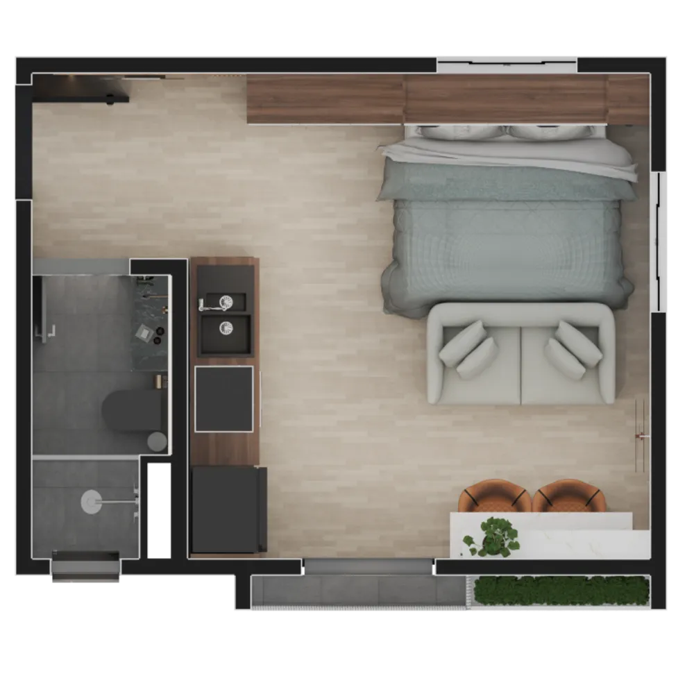 Apartamento, 1 quarto, 26 m² - Foto 15