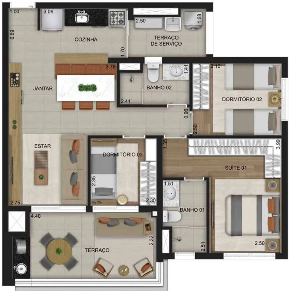 Apartamento, 2 quartos, 64 m² - Foto 14
