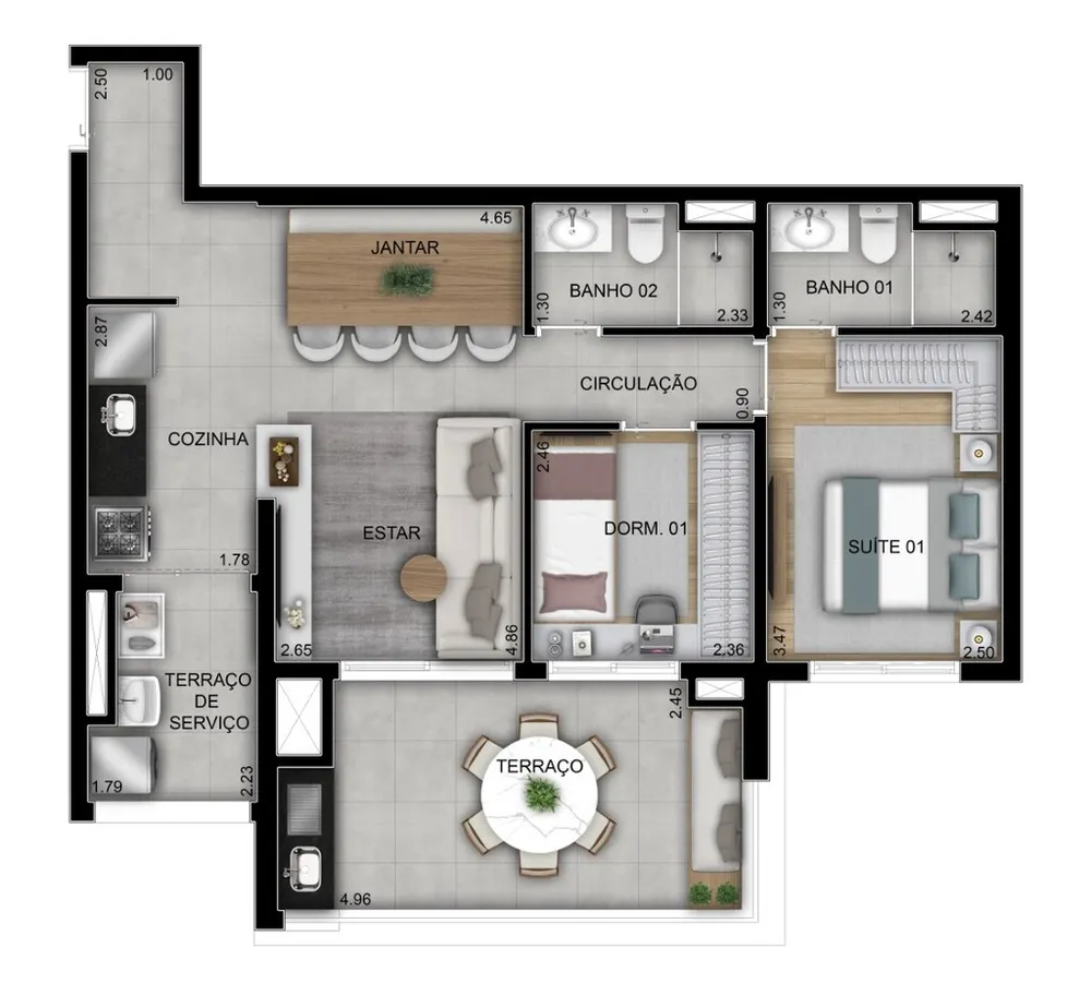 Apartamento, 3 quartos, 86 m² - Foto 14