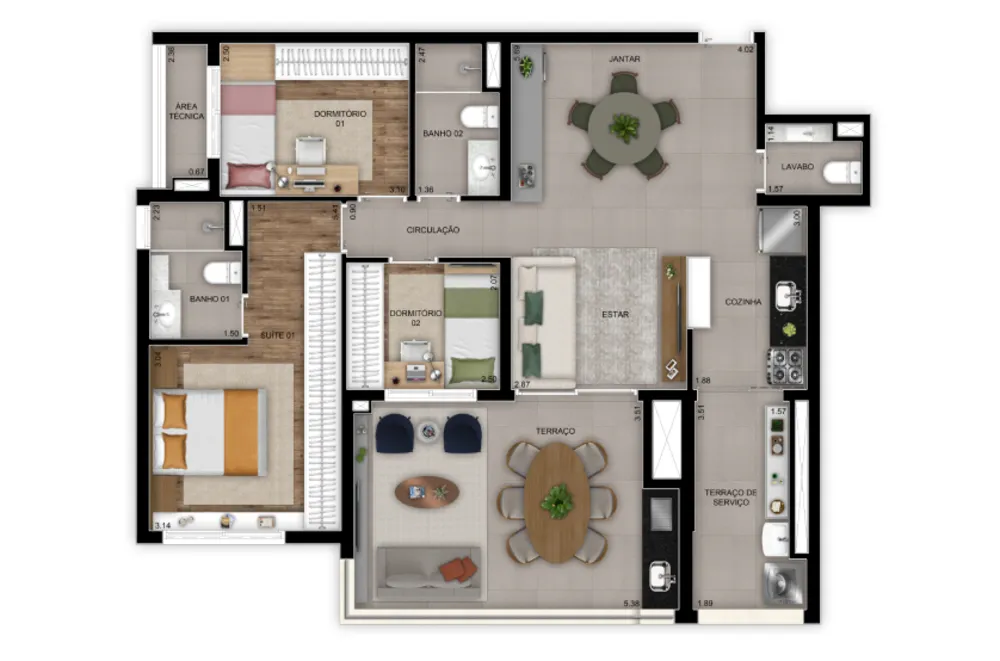 Apartamento, 2 quartos, 67 m² - Foto 14