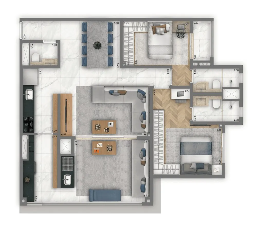 Apartamento, 3 quartos, 95 m² - Foto 15