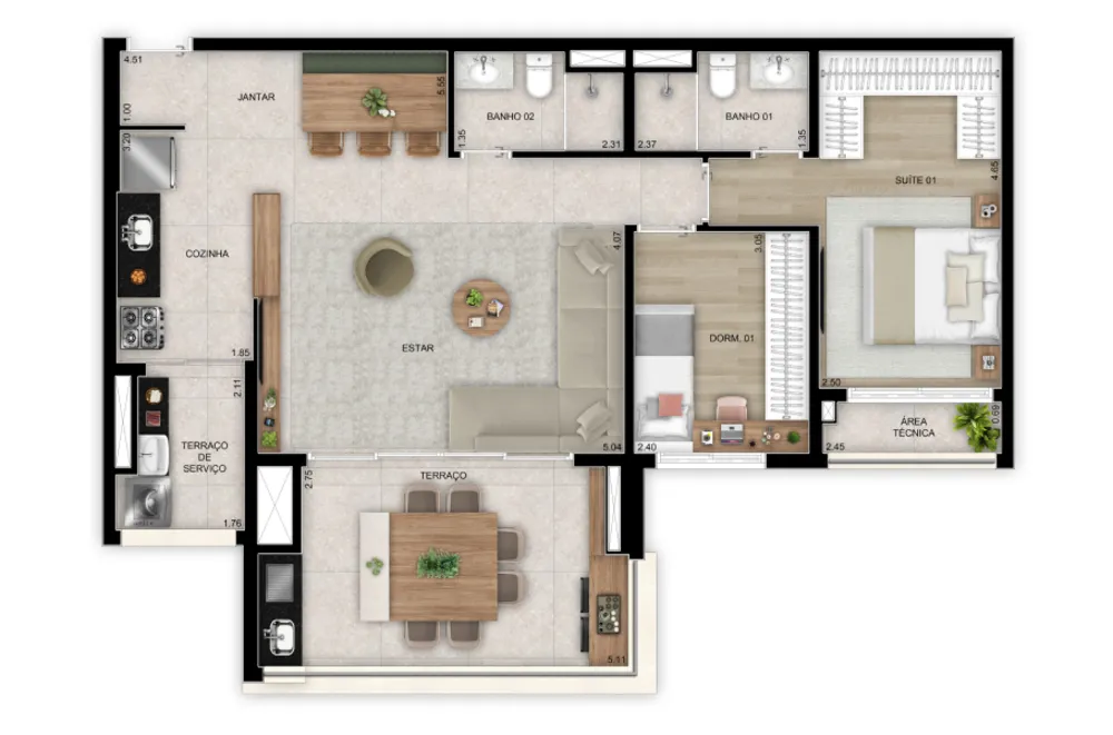 Apartamento, 3 quartos, 91 m² - Foto 16