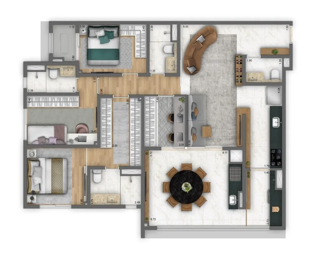 Apartamento, 3 quartos, 120 m² - Foto 19
