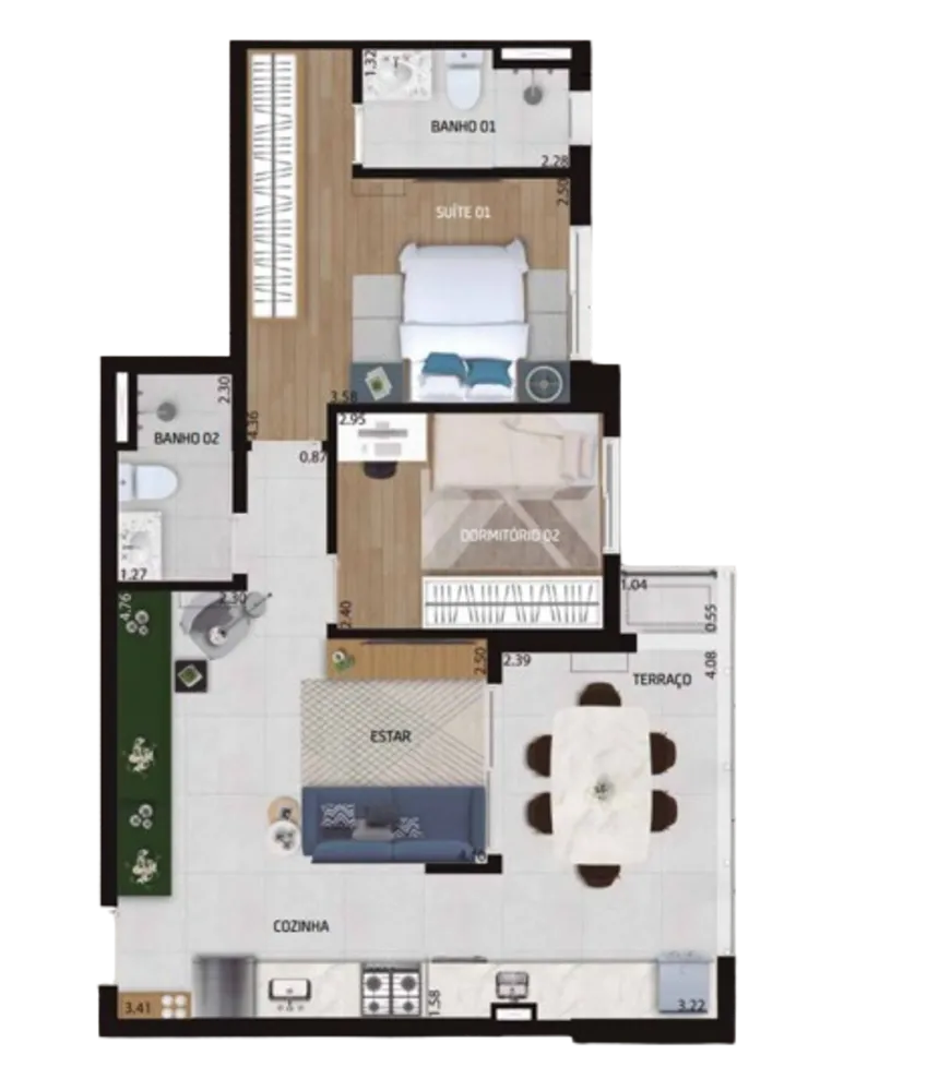 Apartamento, 2 quartos, 69 m² - Foto 17