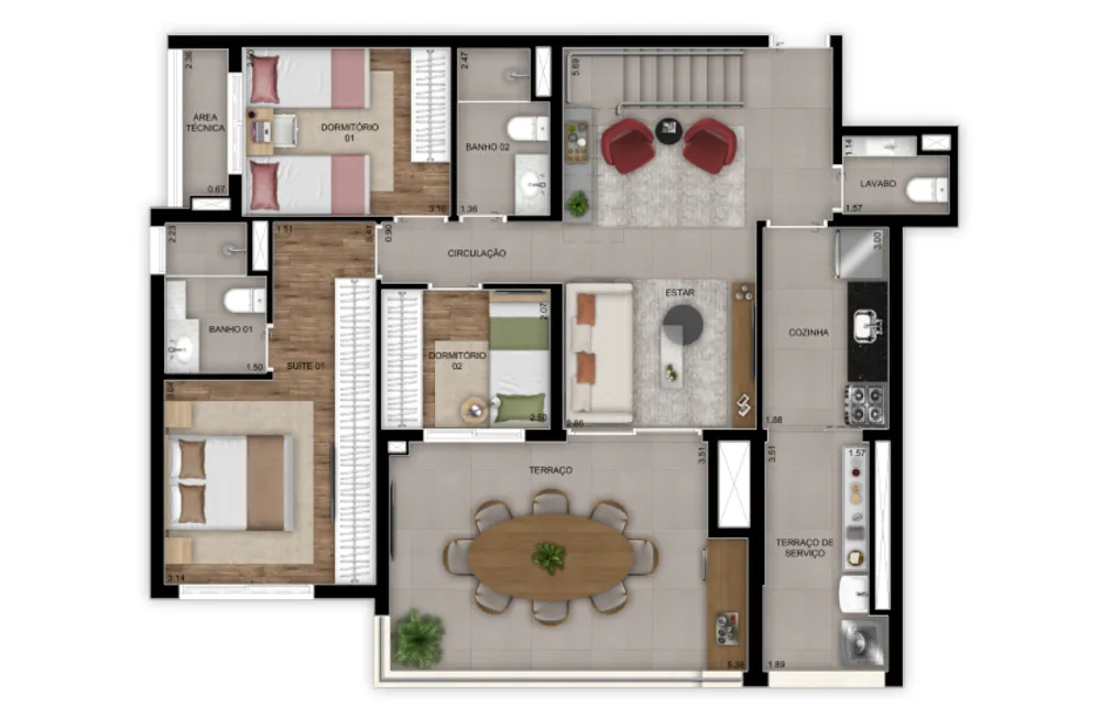 Apartamento, 2 quartos, 38 m² - Foto 19