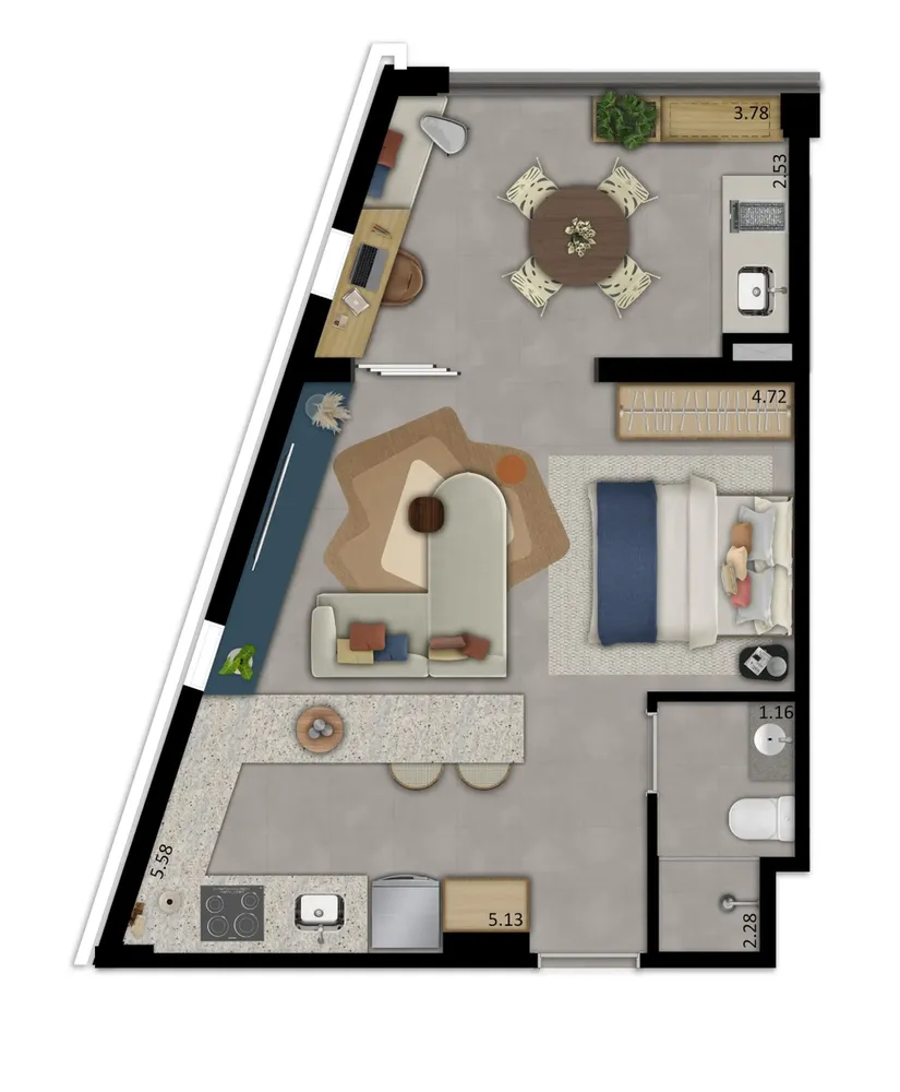 Apartamento, 1 quarto, 19 m² - Foto 18