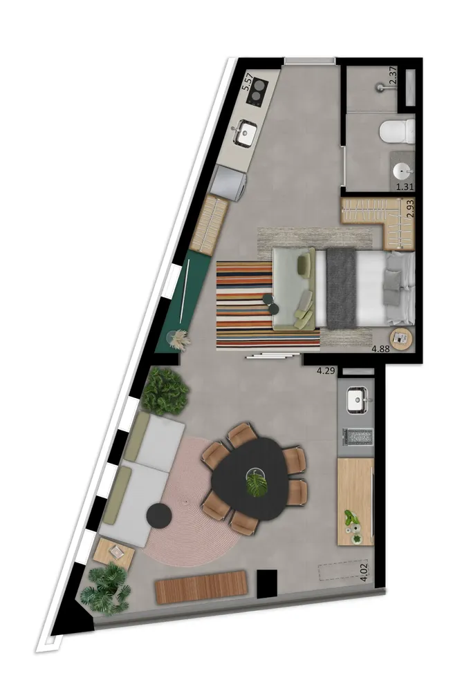 Apartamento, 1 quarto, 19 m² - Foto 19
