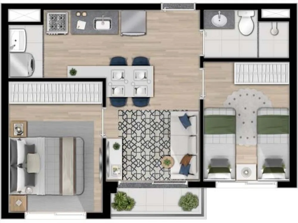 Apartamento, 2 quartos, 45 m² - Foto 16