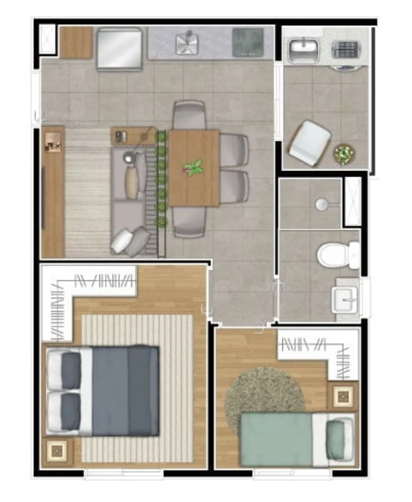 Apartamento, 2 quartos, 33 m² - Foto 16