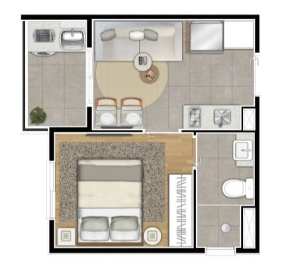 Apartamento, 2 quartos, 33 m² - Foto 15