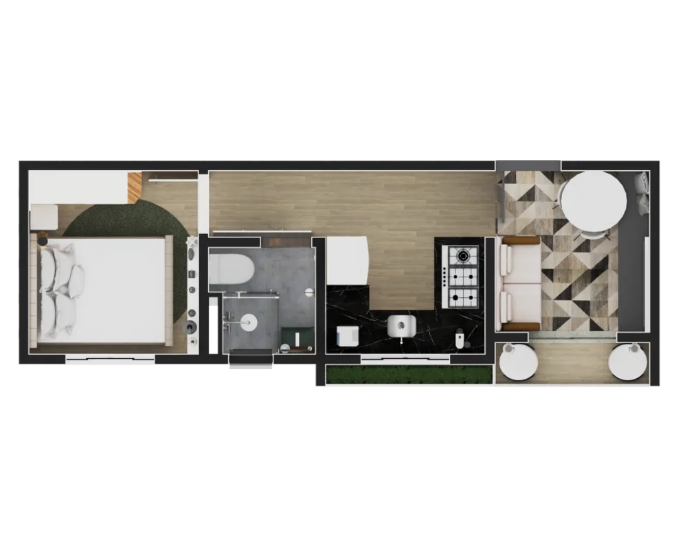 Apartamento, 1 quarto, 27 m² - Foto 6