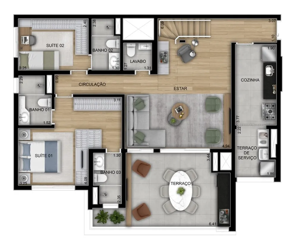 Apartamento, 3 quartos, 110 m² - Foto 13