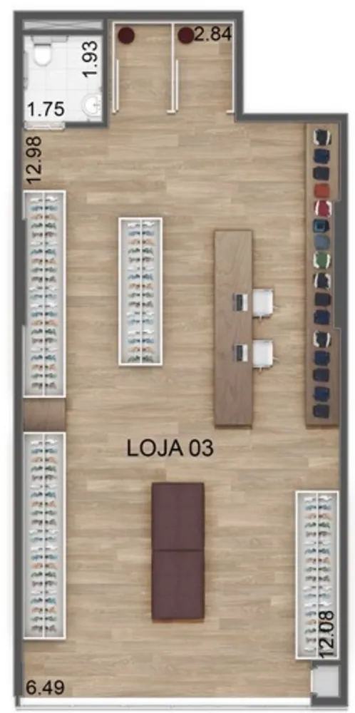 Loja-Salão, 497 m² - Foto 8
