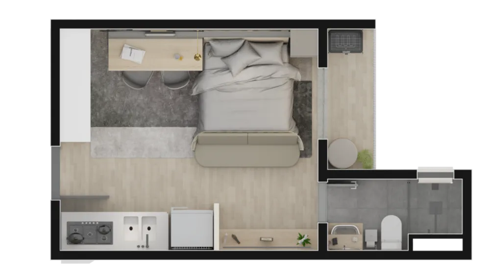 Apartamento, 1 quarto, 32 m² - Foto 13
