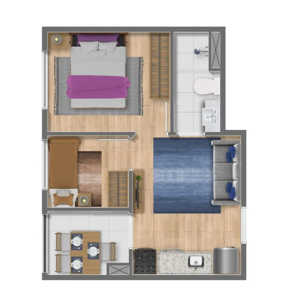 Apartamento, 1 quarto, 16 m² - Foto 13