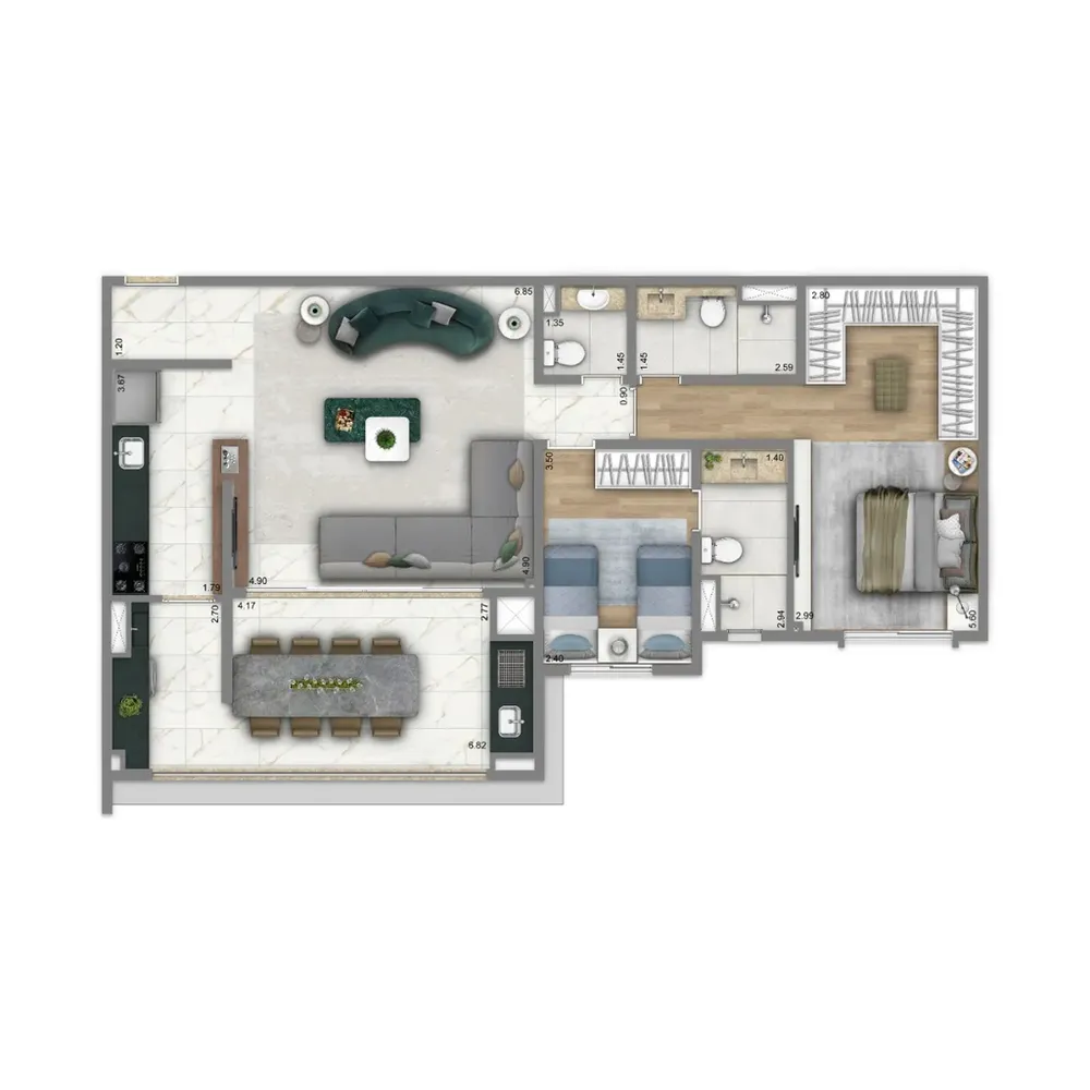 Apartamento, 3 quartos, 185 m² - Foto 14