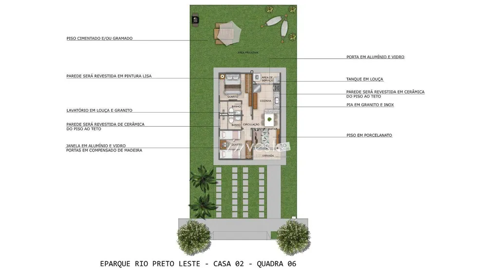 Casa, 2 quartos, 200 m² - Foto 6