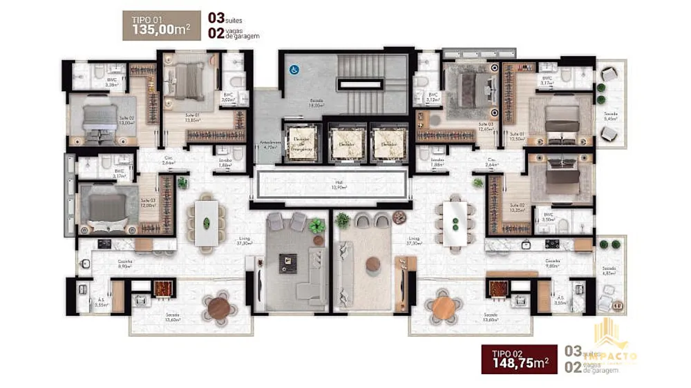 Apartamento, 3 quartos, 149 m² - Foto 6