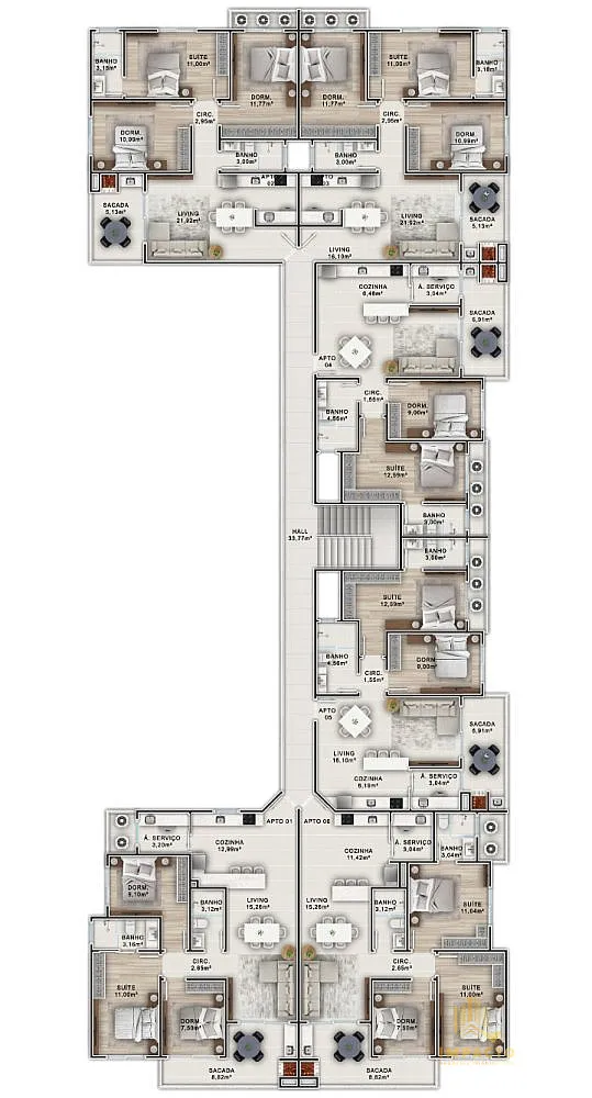 Apartamento, 2 quartos, 68 m² - Foto 5