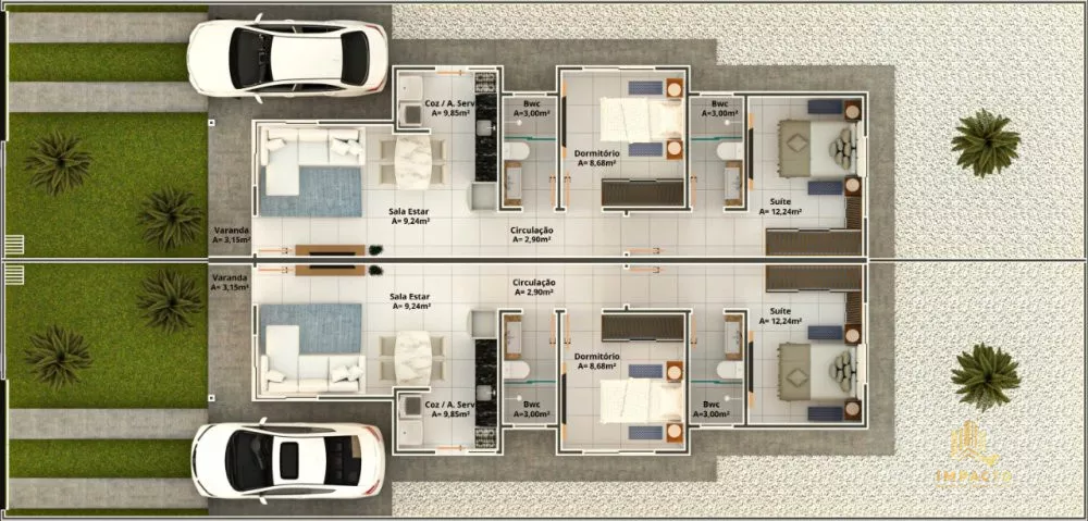 Casa à venda com 2 quartos, 60m² - Foto 4