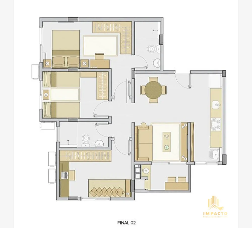 Apartamento, 3 quartos, 82 m² - Foto 4