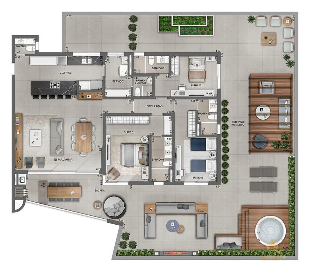 Apartamento, 3 quartos, 1651 m² - Foto 14