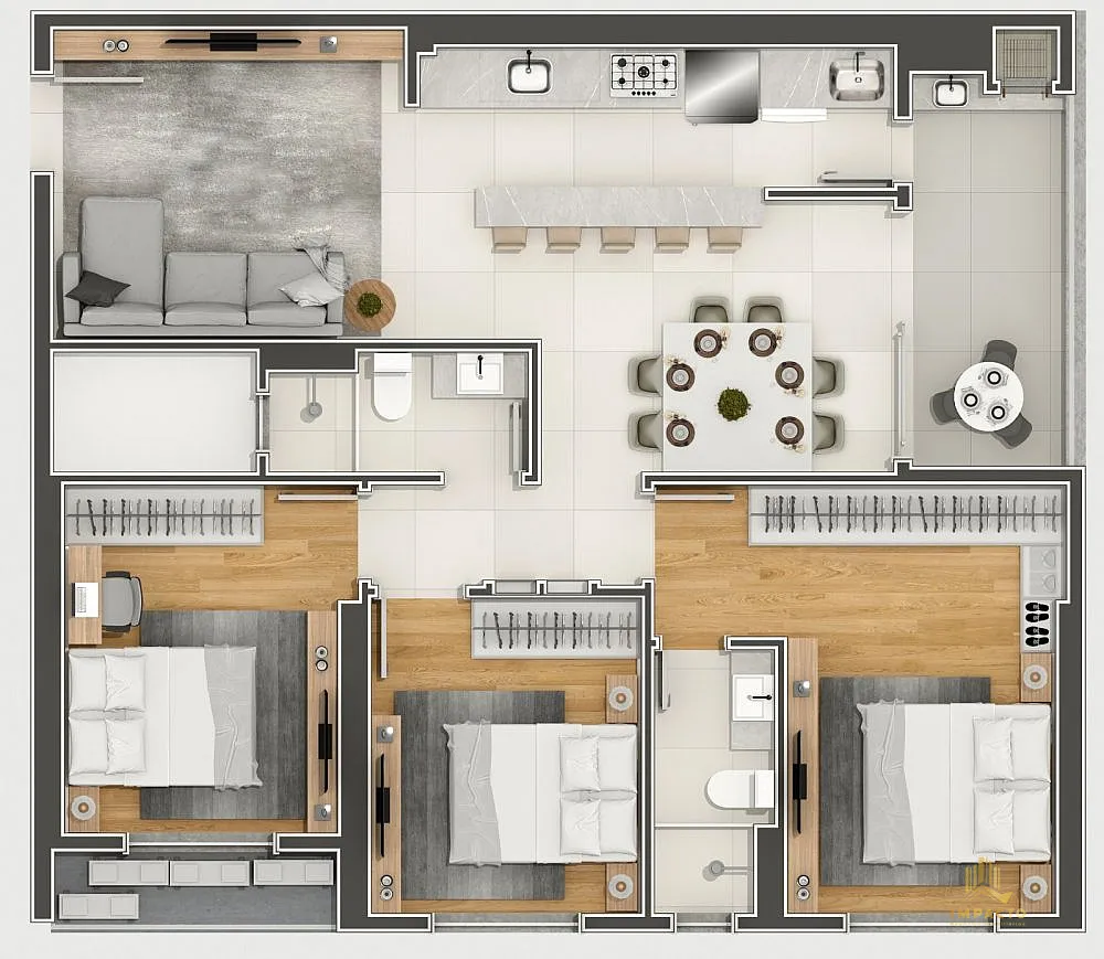Apartamento, 2 quartos, 73 m² - Foto 11