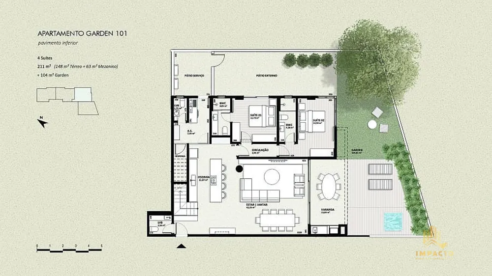 Apartamento, 3 quartos, 132 m² - Foto 7