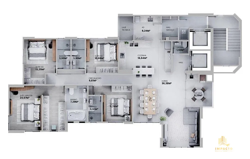 Apartamento, 4 quartos, 185 m² - Foto 5