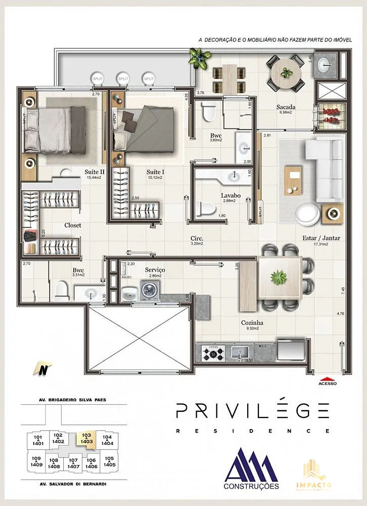 Apartamento, 3 quartos, 130 m² - Foto 8