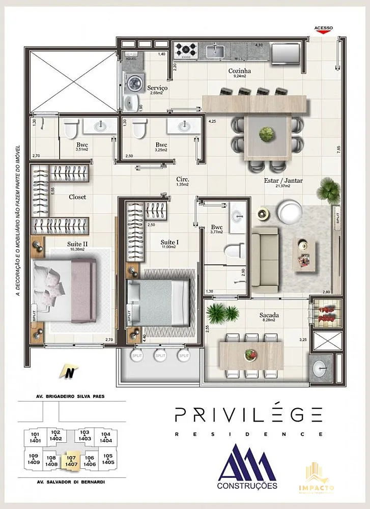 Apartamento, 3 quartos, 130 m² - Foto 9