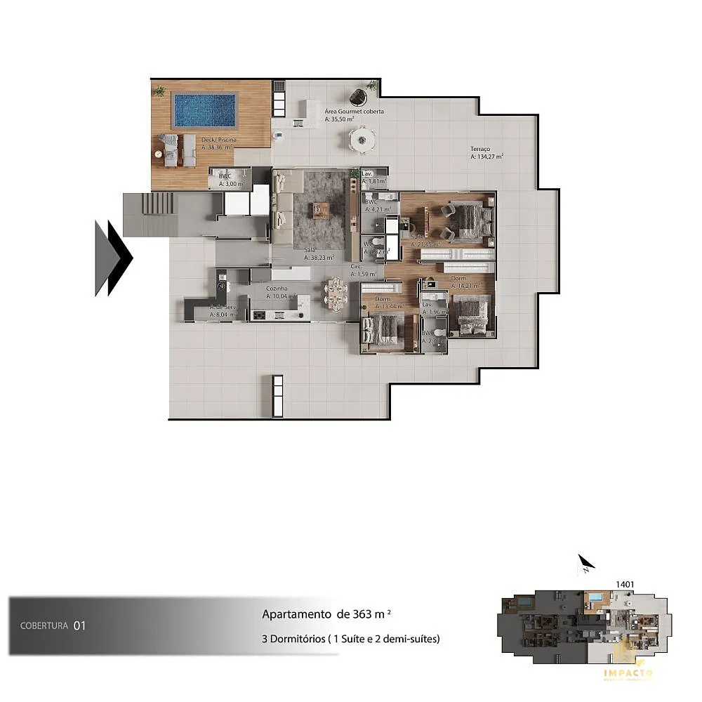 Apartamento, 3 quartos, 123 m² - Foto 14