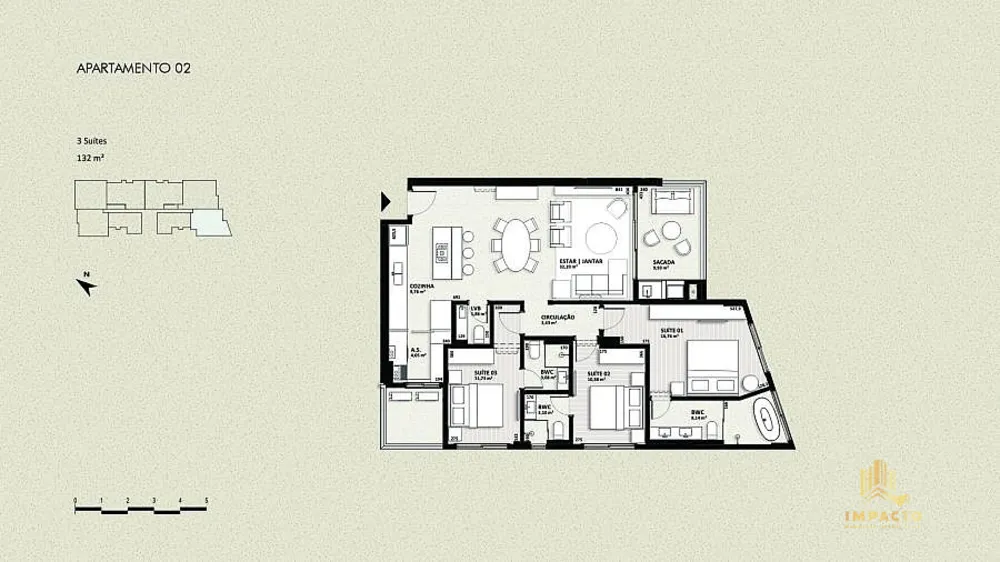 Apartamento, 3 quartos, 139 m² - Foto 9