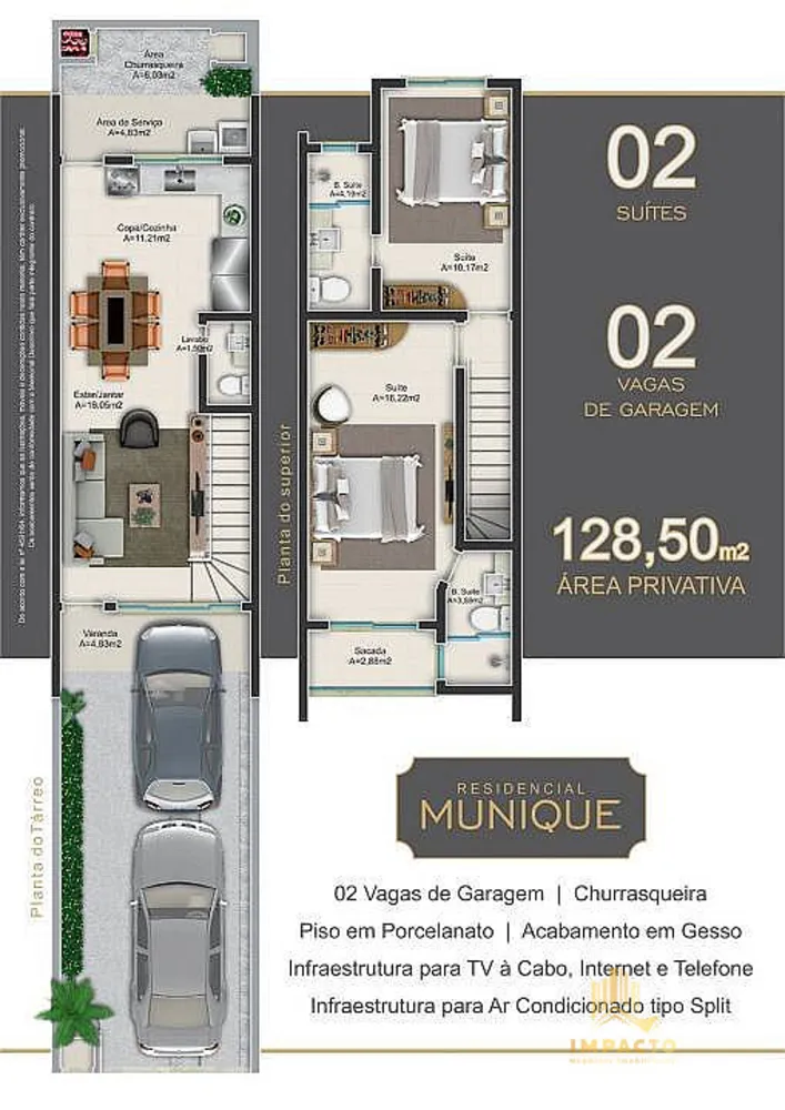 Sobrado, 2 quartos, 129 m² - Foto 5