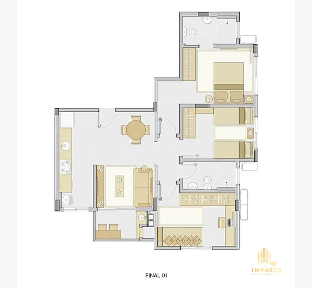 Apartamento, 3 quartos, 69 m² - Foto 5