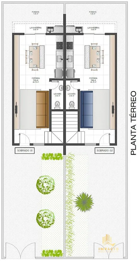 Sobrado, 2 quartos, 73 m² - Foto 12