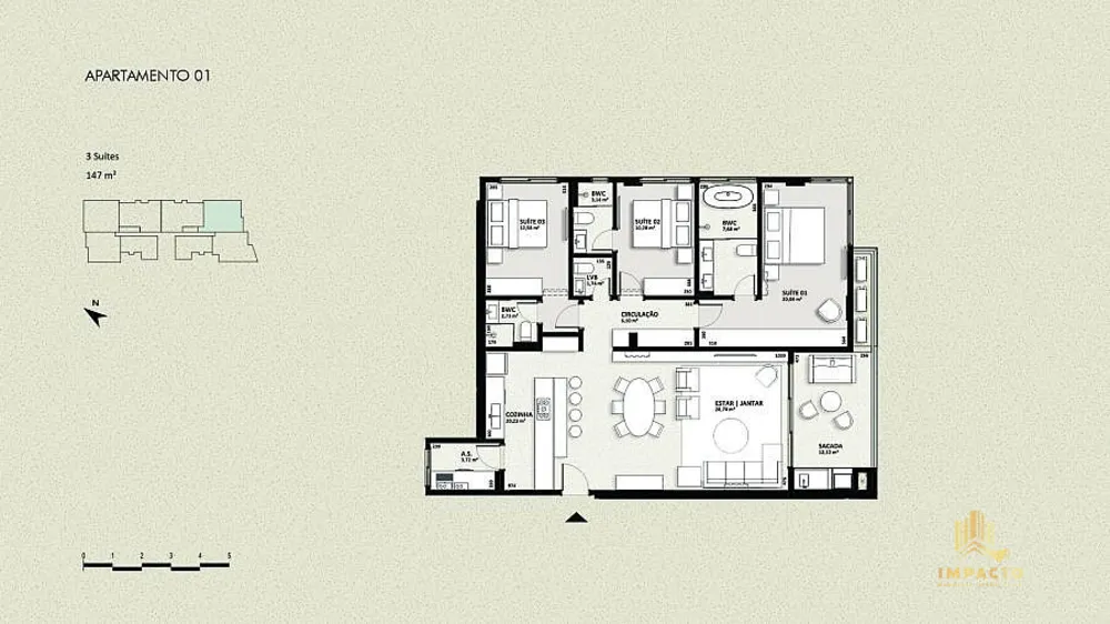 Apartamento, 3 quartos, 138 m² - Foto 12
