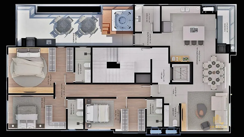 Apartamento, 3 quartos, 87 m² - Foto 3