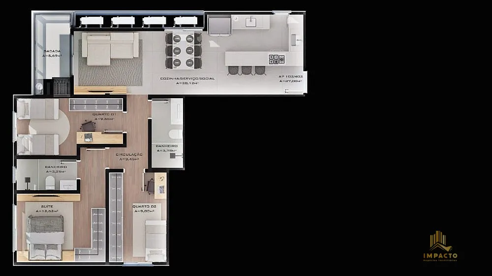 Apartamento, 3 quartos, 87 m² - Foto 6